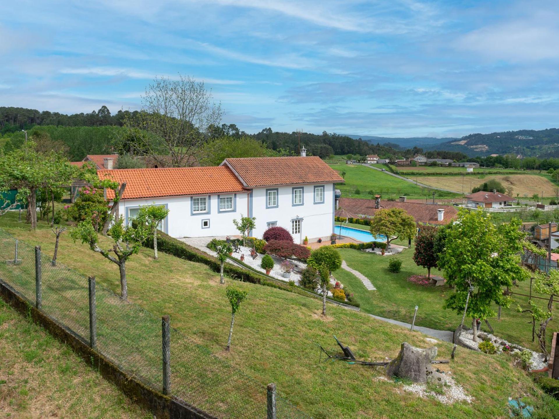 Casa Tarrío con Piscina - Santiago de Compostela Vila Boqueixon Exterior foto